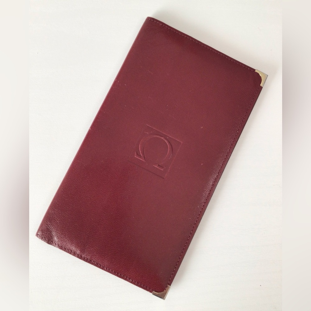 Vintage Omega Card Folder Wallet Unisex